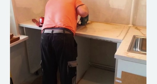 Сборка кухонного гарнитура. Туапсе